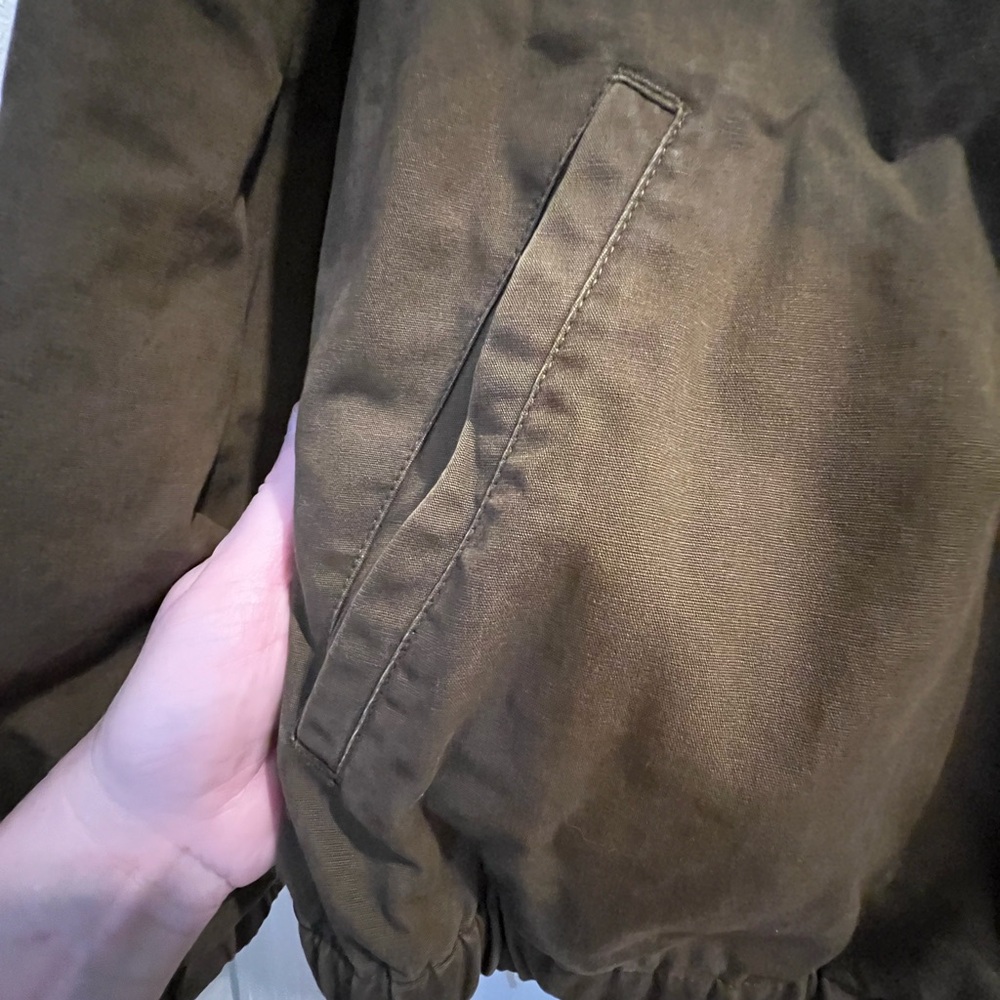 Final Mega Sale! Ralph Lauren Olive/Bark Bomber Jacket with Zip—Great condition! - Picture 6 of 7